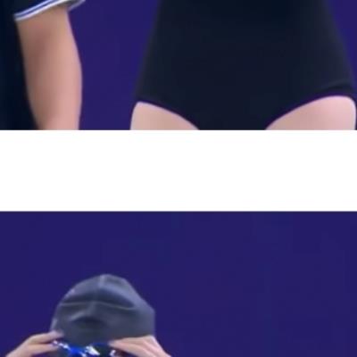 여자 수영 50m 우승자 ㅗㅜㅑ