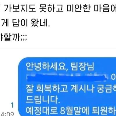 국내에서는 못고칠 정도로 다친(?) 팀장님.jpg