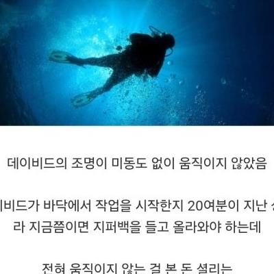시체를 회수하다 시체가 되어버린 다이버촌